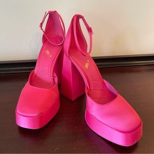 Zara Platform Heel Hot Pink